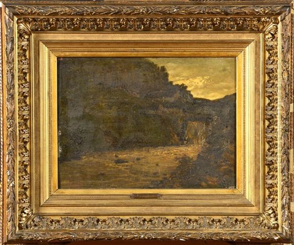 Petite Cascade A Sault-du-doubs Oil Painting by Gustave Courbet