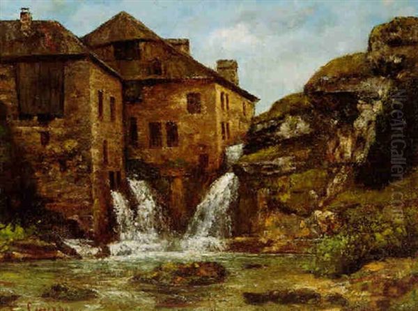 Le Vieux Moulin Oil Painting by Gustave Courbet
