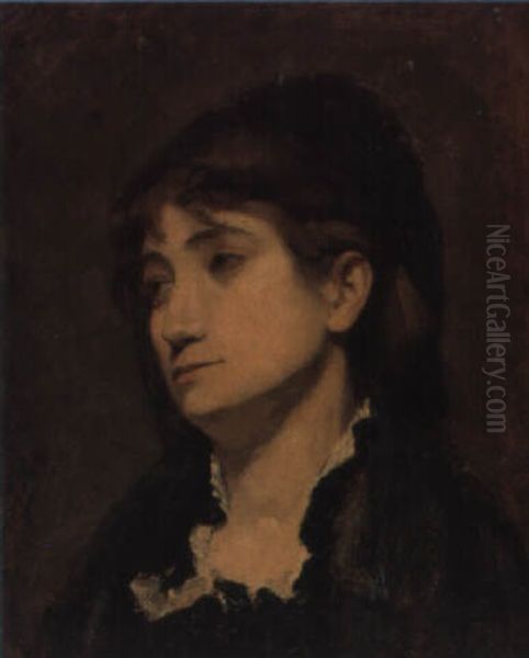Bildnis Einer Frau Oil Painting by Gustave Courbet