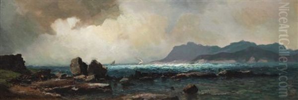 Bord De Mer Oil Painting by Vincent Courdouan