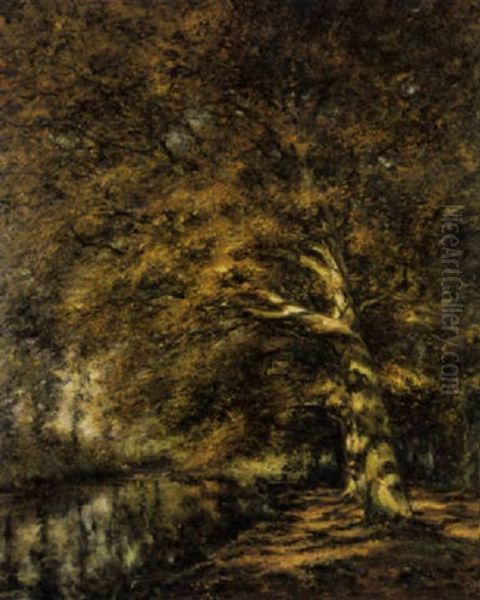 Automne A Overyssche Oil Painting by Franz Courtens