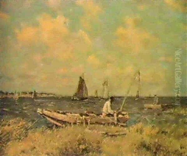 Embouchure De L'escaut Oil Painting by Franz Courtens