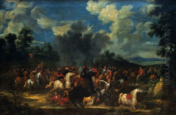 Bitva Oil Painting by Jacques Courtois