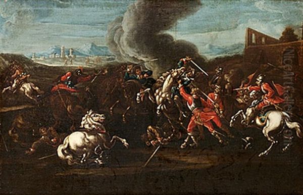 Batalj Oil Painting by Jacques Courtois