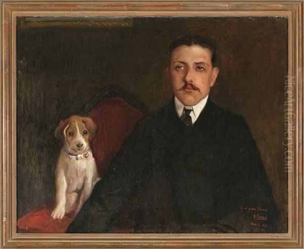 Retrato Del Medico Ramon Salvador Oil Painting by Adelardo Covarsi