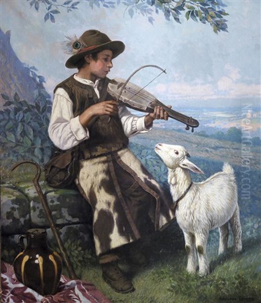 Pastorcillo Extremeno Oil Painting by Adelardo Covarsi