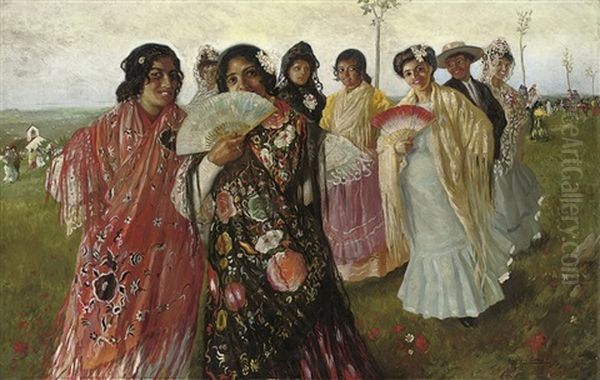 La Boda Oil Painting by Adelardo Covarsi