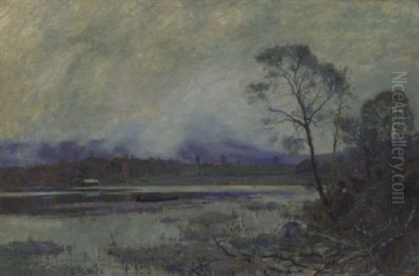 Lochinver, West Highlands Oil Painting by Robert Mcgown Coventry