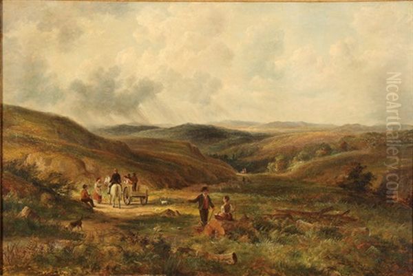 Sunday Morning In Wales Oil Painting by David Cox