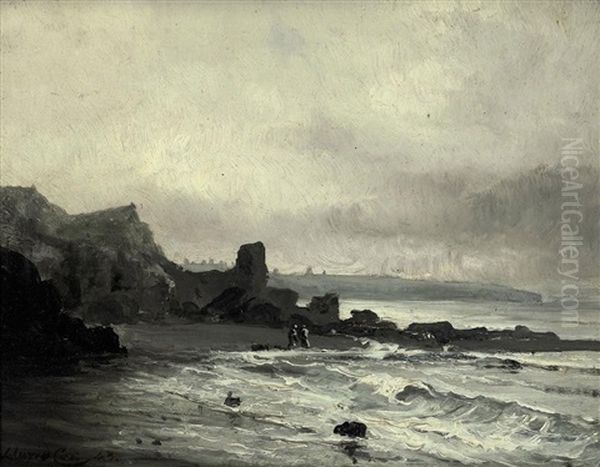 Coastal Landscape Oil Painting by David Cox