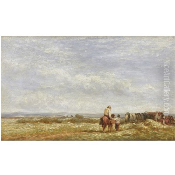 Midday Rest Oil Painting by David Cox