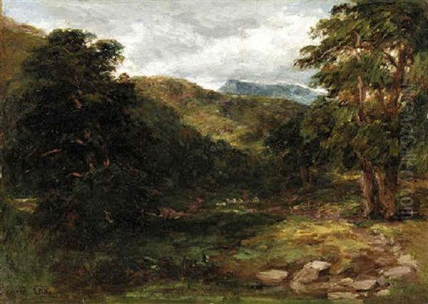 A Forest Clearing Oil Painting by David Cox