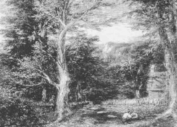 The Chapel At Bettsw-y-coed Oil Painting by David Cox