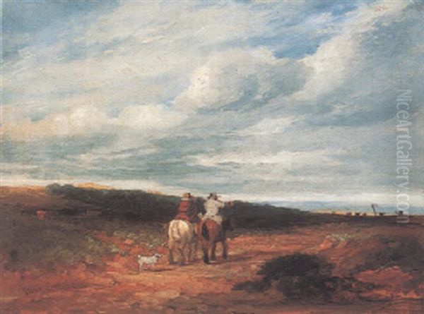 The Cross Roads Oil Painting by David Cox