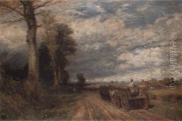 Lane Scene, Warley Oil Painting by David Cox