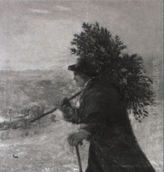 Vinter Oil Painting by David Cox