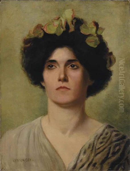 Study Of An Ideal Head Oil Painting by Kenyon Cox