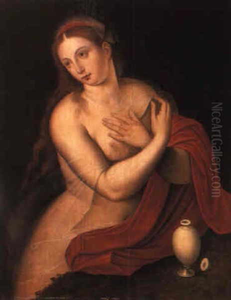 The Pentitent Magdalen Oil Painting by Michiel Coxie