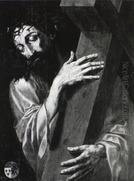 Christ Bearing The Cross Oil Painting by Michiel Coxie