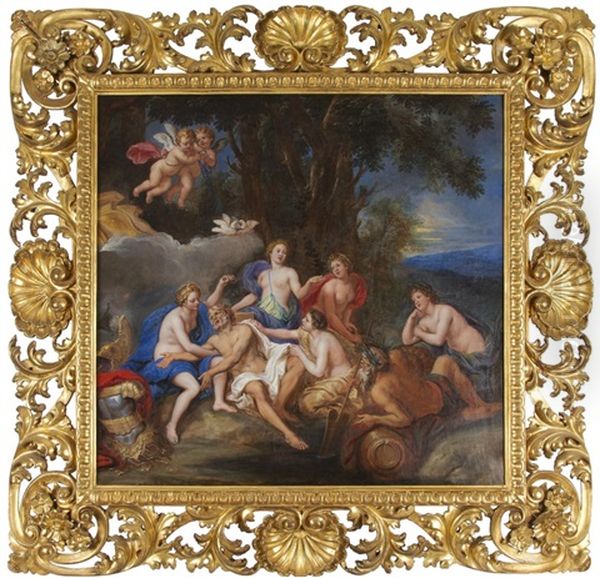 Mars Et Venus Oil Painting by Antoine Coypel