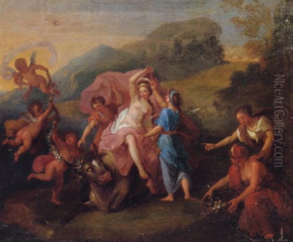 The Rape Of Europa Oil Painting by Antoine Coypel