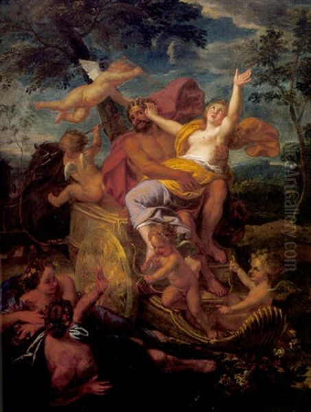 Der Raub Der Proserpina Durch Pluton Oil Painting by Antoine Coypel