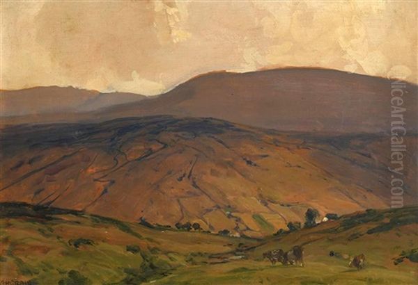 Ora Mountain, Cushendun Oil Painting by James Humbert Craig