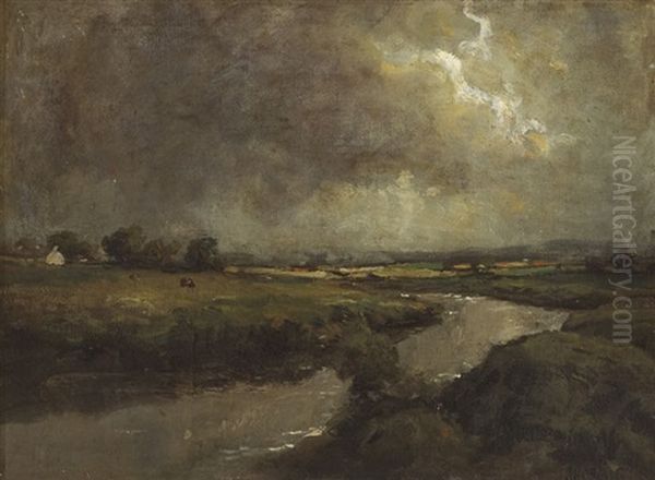 The Gweebarra River, County Donegal Oil Painting by James Humbert Craig