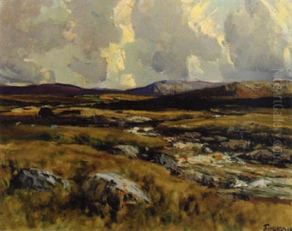 Cloud Shadows, Glenwherry, Co. Antrim Oil Painting by James Humbert Craig