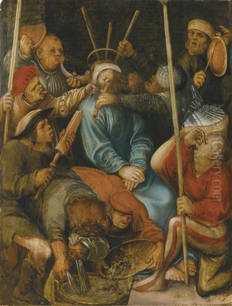 The Mocking Of Christ Oil Painting by Lucas Cranach the Elder
