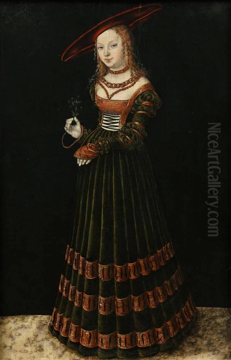 Portrait Of A Lady Oil Painting by Lucas Cranach the Elder