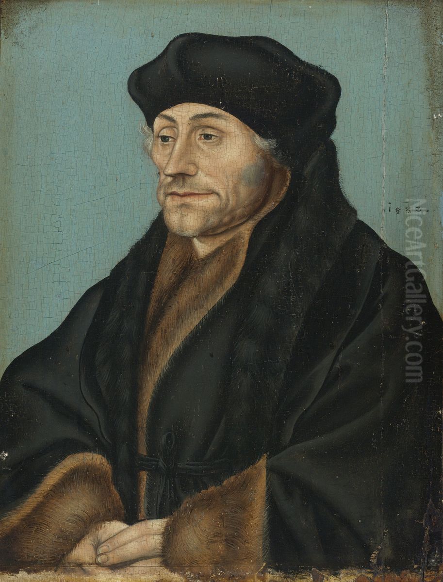 Portrait Of Erasmus Of Rotterdam Oil Painting by Lucas Cranach the Elder