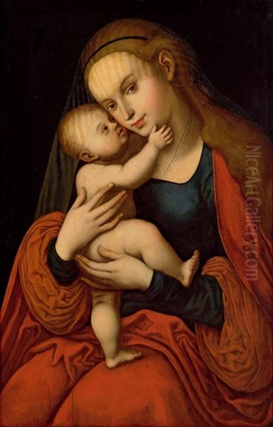 Gnadenbild Mariahilf Oil Painting by Lucas Cranach the Elder