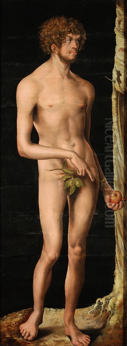 Adam Oil Painting by Lucas Cranach the Elder
