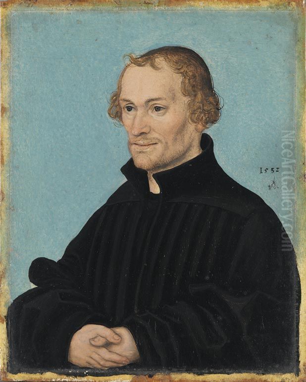 Bildnis Des Philipp Melanchthon Oil Painting by Lucas Cranach the Elder