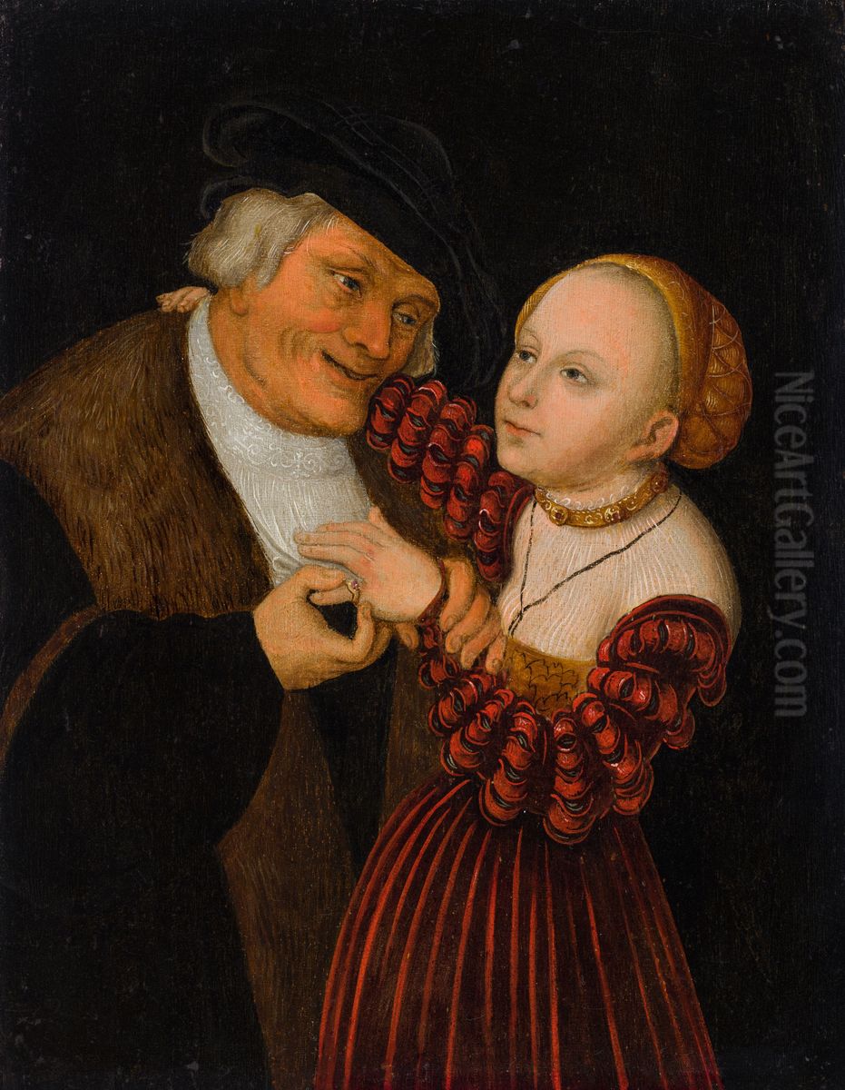 Ungleiches Paar Oil Painting by Lucas Cranach the Elder
