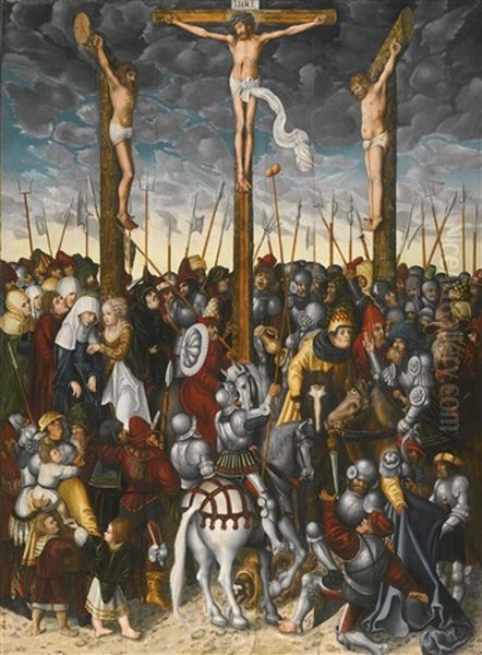 The Crucifixion Oil Painting by Lucas The Younger Cranach