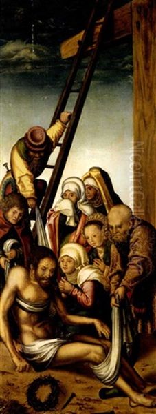 The Deposition Oil Painting by Lucas The Younger Cranach