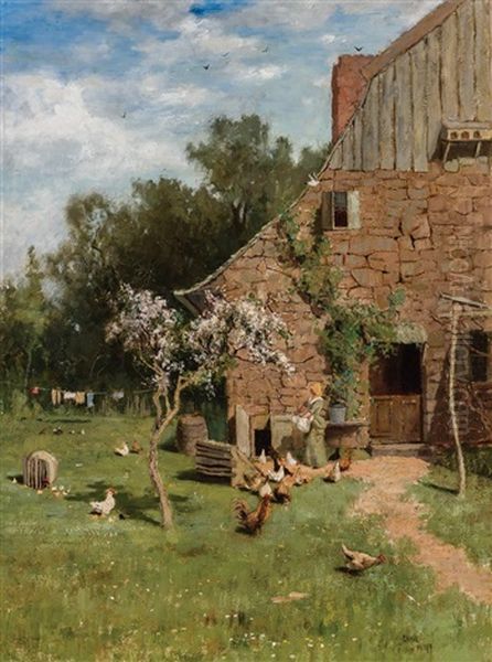 Springtime Oil Painting by Bruce Crane