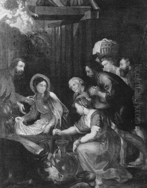 Die Anbetung Der Hirten Oil Painting by Caspar de Crayer