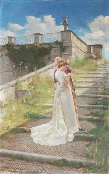 Scena Galante Oil Painting by Ludovico Cremonini