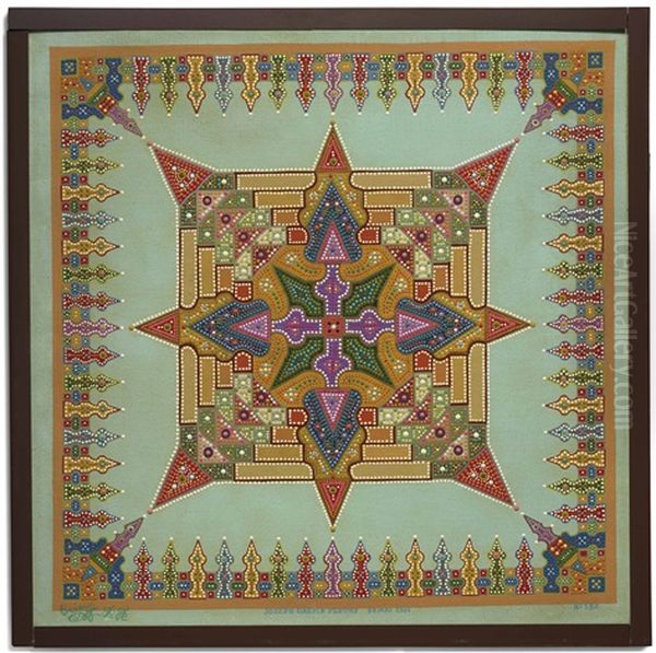 Rosace Oil Painting by Fleury Joseph Crepin