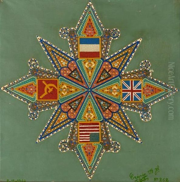 Tableau No. 262, 1944 Oil Painting by Fleury Joseph Crepin