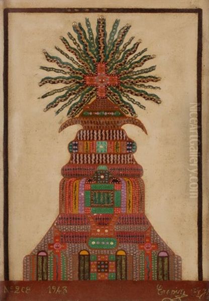 Composition No. 208 Oil Painting by Fleury Joseph Crepin