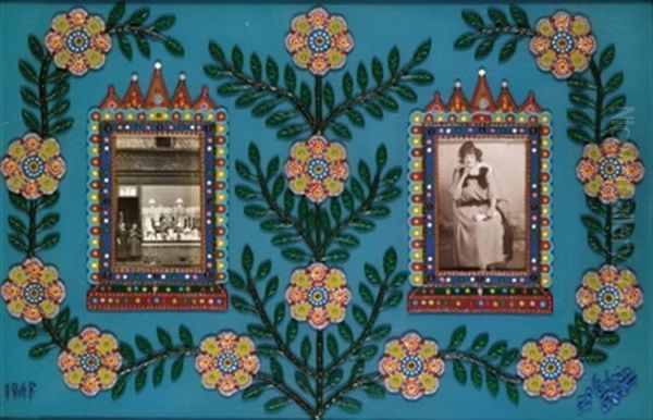 Portrait De Famille Oil Painting by Fleury Joseph Crepin