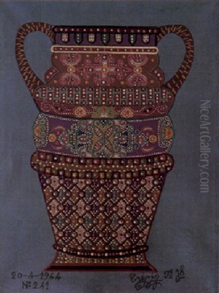 Le Vase Oil Painting by Fleury Joseph Crepin