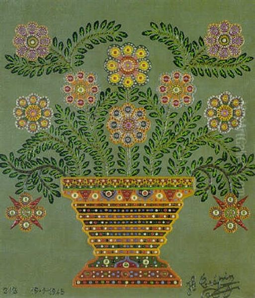 Fleurs No.313 Oil Painting by Fleury Joseph Crepin