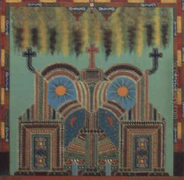 Temple No.153 Oil Painting by Fleury Joseph Crepin