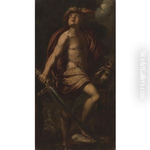David And Goliath Oil Painting by Giovanni Battista Crespi (il Cerano)
