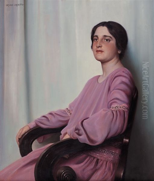 Ragazza Seduta Oil Painting by Bruno Croatto